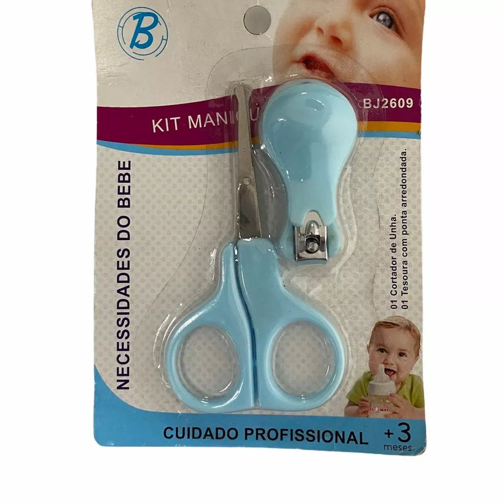 Caixinhas De Manicure De Bebê Tesoura E Cortador Unhas