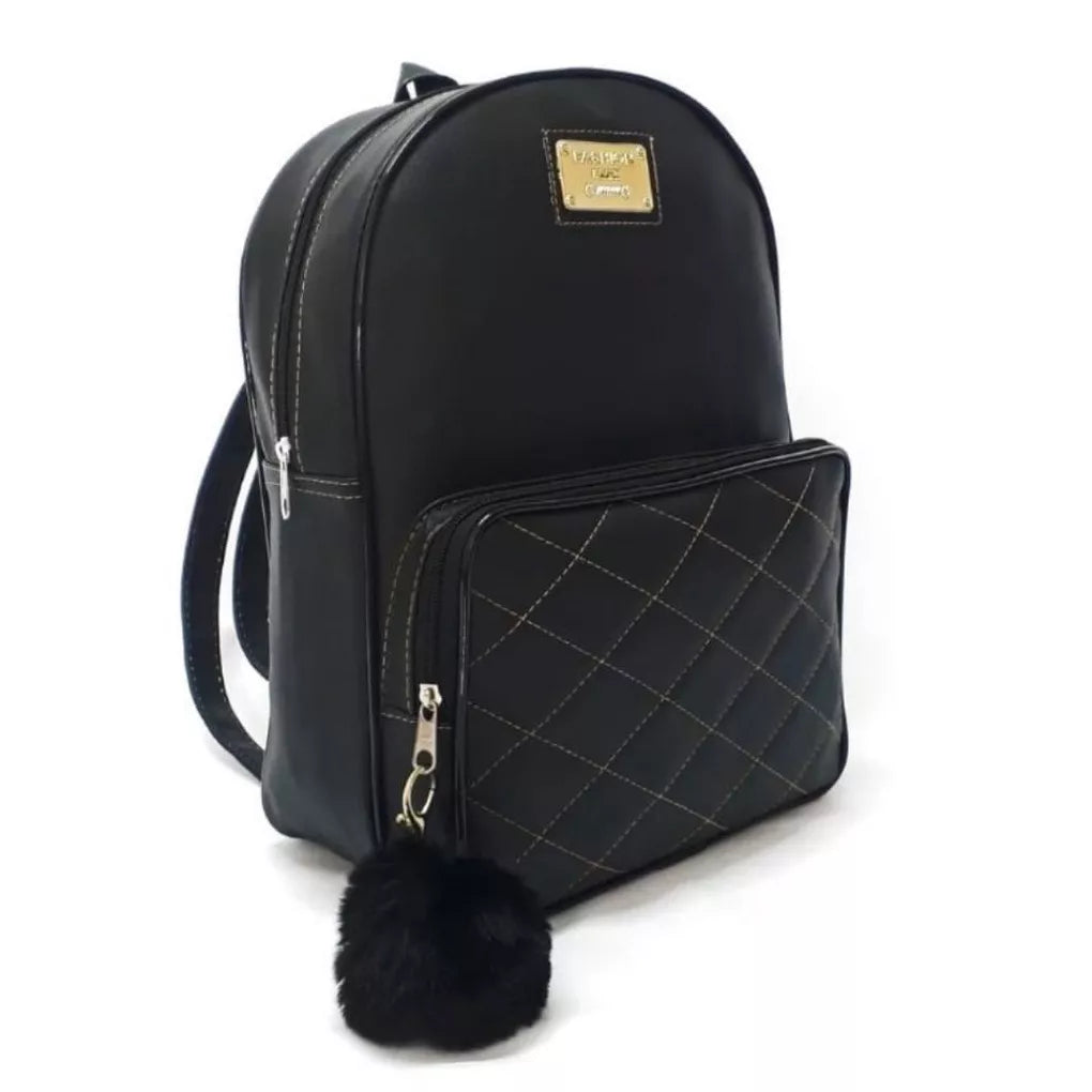 Bolsa Mochila feminina de Couro Sintetico. MODA PREMIUM Bolsas femininas de moda