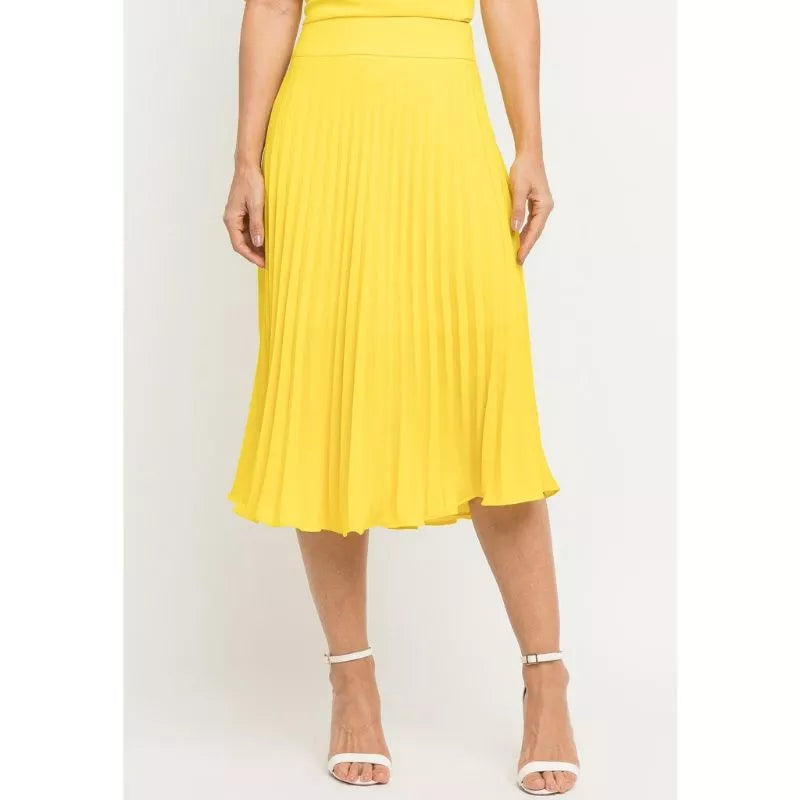 Saia midi Plissada Midi Moda Evangelica Casual Elegante para igreja