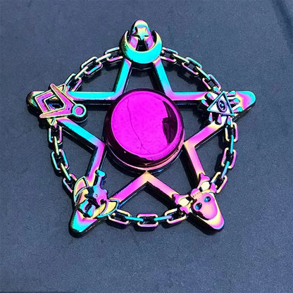 Novo Colorful Fit Spinner Zinc Alloy Decompression Toy Finger Metal Spinner Relieving Stress Effect