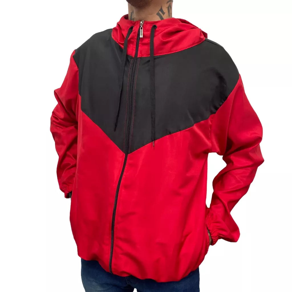 Corta-vento Masculina Lisa