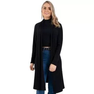 Cardigan Kimono Feminino Canelado