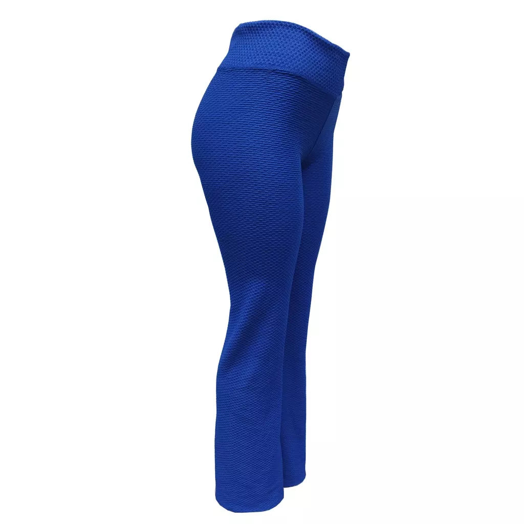 Calça Feminina Flare Bailarina Colmeia Casual