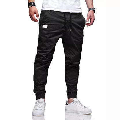 Calça Jogger Masculina Punho Lycra Elastano Bege