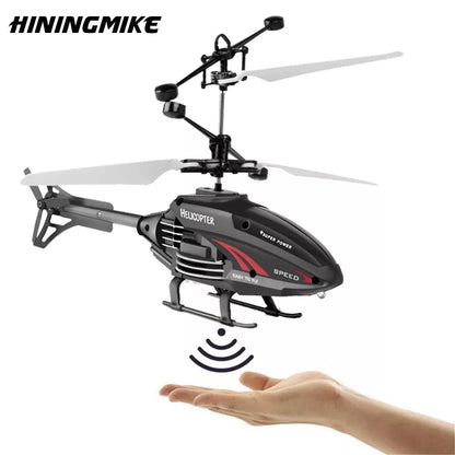 Helicóptero de Brinquedo de Controle Remoto Mini Zangão Recarregável Infravermelho De Indução