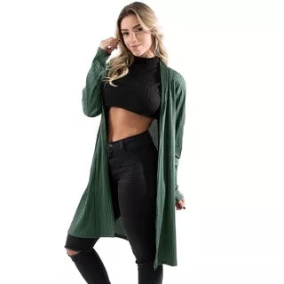 Cardigan Kimono Feminino Canelado