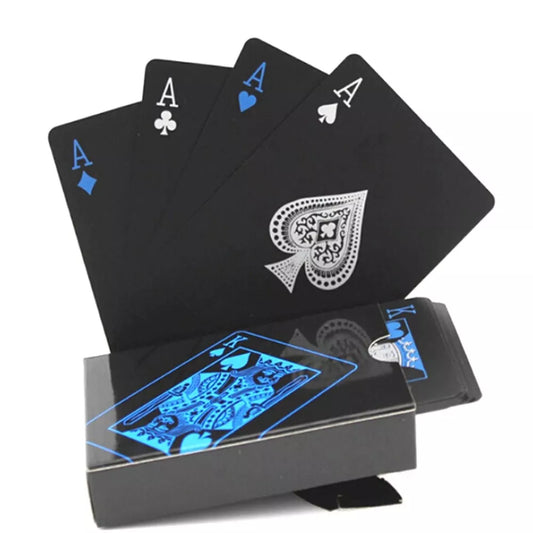 Baralho Black A Prova D'agua - Baralho Preto - Poker Mágica