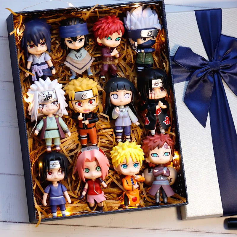 24 Estilos Uzumaki Naruto Anime Action Figure Hatake Kakashi Q Versão Modelo Estátua Colecionável Presentes De Brinquedos