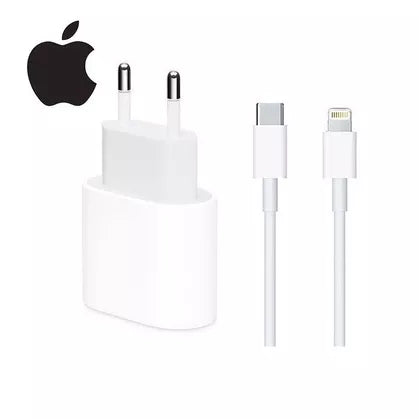Kit Carregador De iPhone Fonte + Cabo Carregamento Rápido PD 20w
