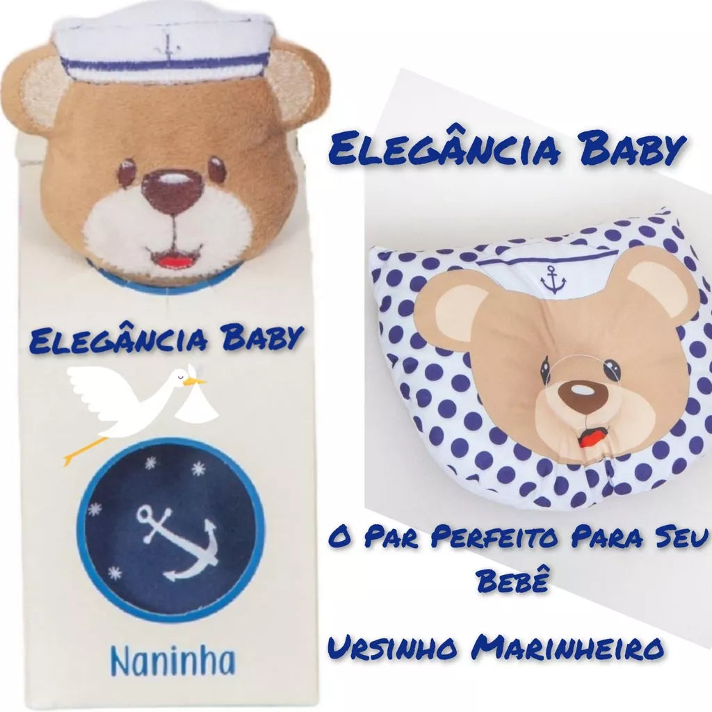Naninha  Para Bebê E Travesseirinho Anatômico - Apoio De Cabeça