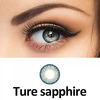 ZELIN Lente de Contato Colorida Aparência Natural Uso Anual Para Maquiagem Dos Olhos