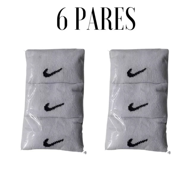 Kit 12 Meias ou 6 Pares de Meias Soquete curta algodão Masculinas e femininas Brancas