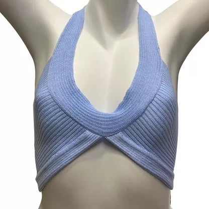 Blusa Top Cropped Faixa De Treino Sexy Tricô Multiformes Tomara Que Caia Verão 2023 Best