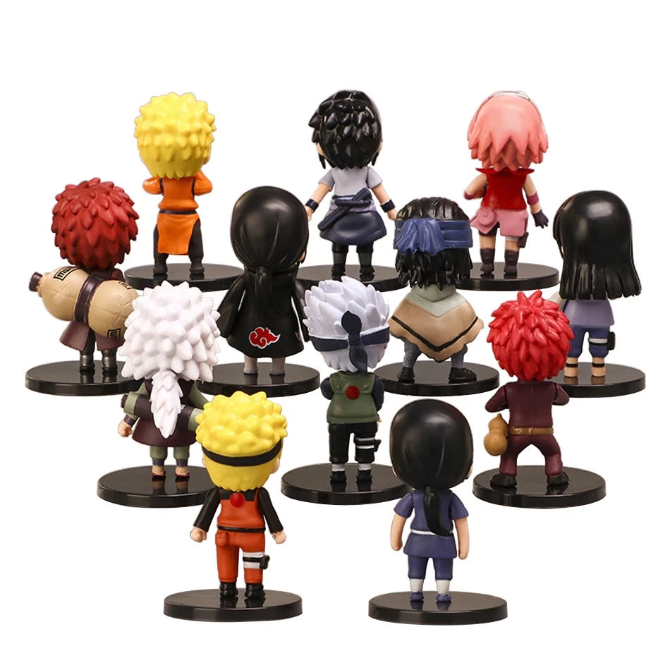 24 Estilos Uzumaki Naruto Anime Action Figure Hatake Kakashi Q Versão Modelo Estátua Colecionável Presentes De Brinquedos