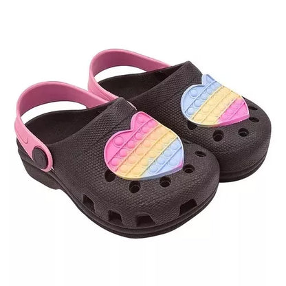 Sandalia Chinelo Babuche Infantil Menina Original Leve e Macio Coração