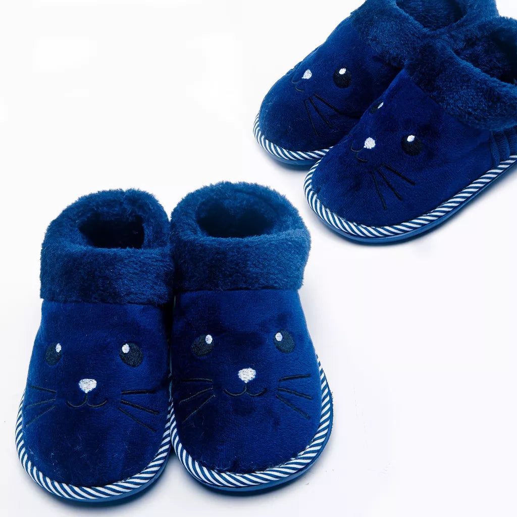 Pantufa De Casa Infantil Menino Menina Pelúcia Confortável Inverno