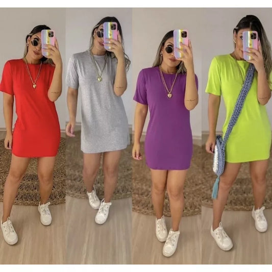 Camisão vestido blusão feminino confortável