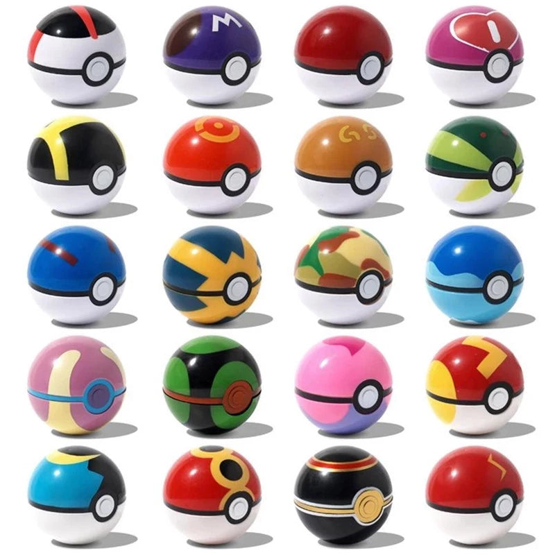 7 cm multicolorido pokémon bola pokémon de alta qualidade brinquedo figura 2-3 cm para crianças presente de aniversário