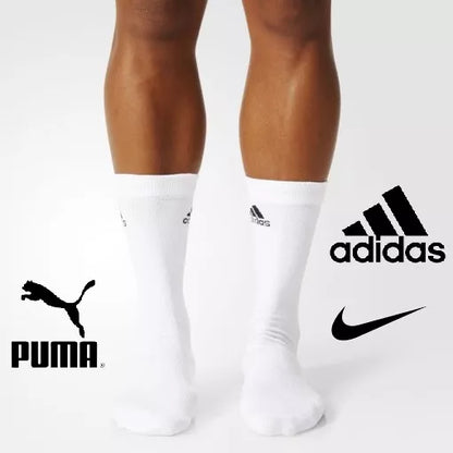 Kit 3 Pares Meias Esportivas Cano Médio Multimarcas