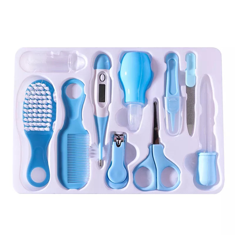 6/10 Pcs/Conjunto Recém Nascido Kit De Cuidados Com A Saúde Do Bebê Acessórios Cortador De Unha Escova De Tesoura