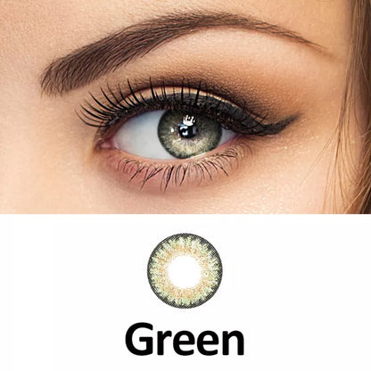 ZELIN Lente de Contato Colorida Aparência Natural Uso Anual Para Maquiagem Dos Olhos
