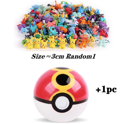 7 cm multicolorido pokémon bola pokémon de alta qualidade brinquedo figura 2-3 cm para crianças presente de aniversário