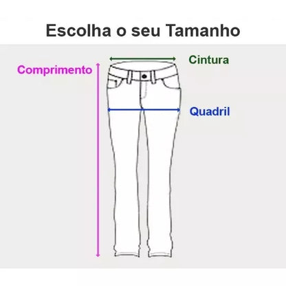 Calça jeans feminina com lycra cós alto cintura alta levanta bumbum premium