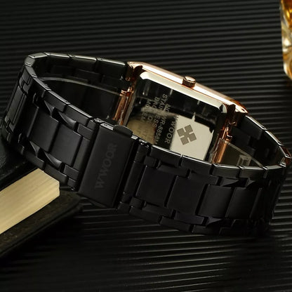 WWOOR Relógios Masculinos luxo prova da água aço inoxidável Esportivas original Caixa grátis - 8858