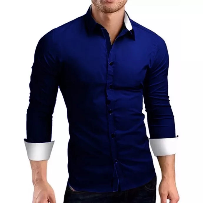Camisa Masculina Slim Fit Luxo