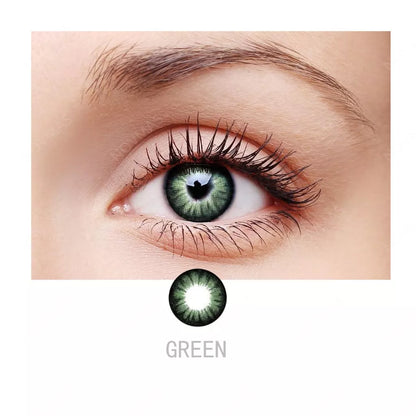 ZELIN Lente de Contato Colorida Aparência Natural Uso Anual Para Maquiagem Dos Olhos