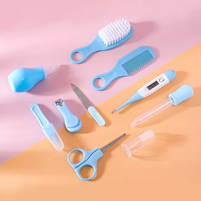 6/10 Pcs/Conjunto Recém Nascido Kit De Cuidados Com A Saúde Do Bebê Acessórios Cortador De Unha Escova De Tesoura