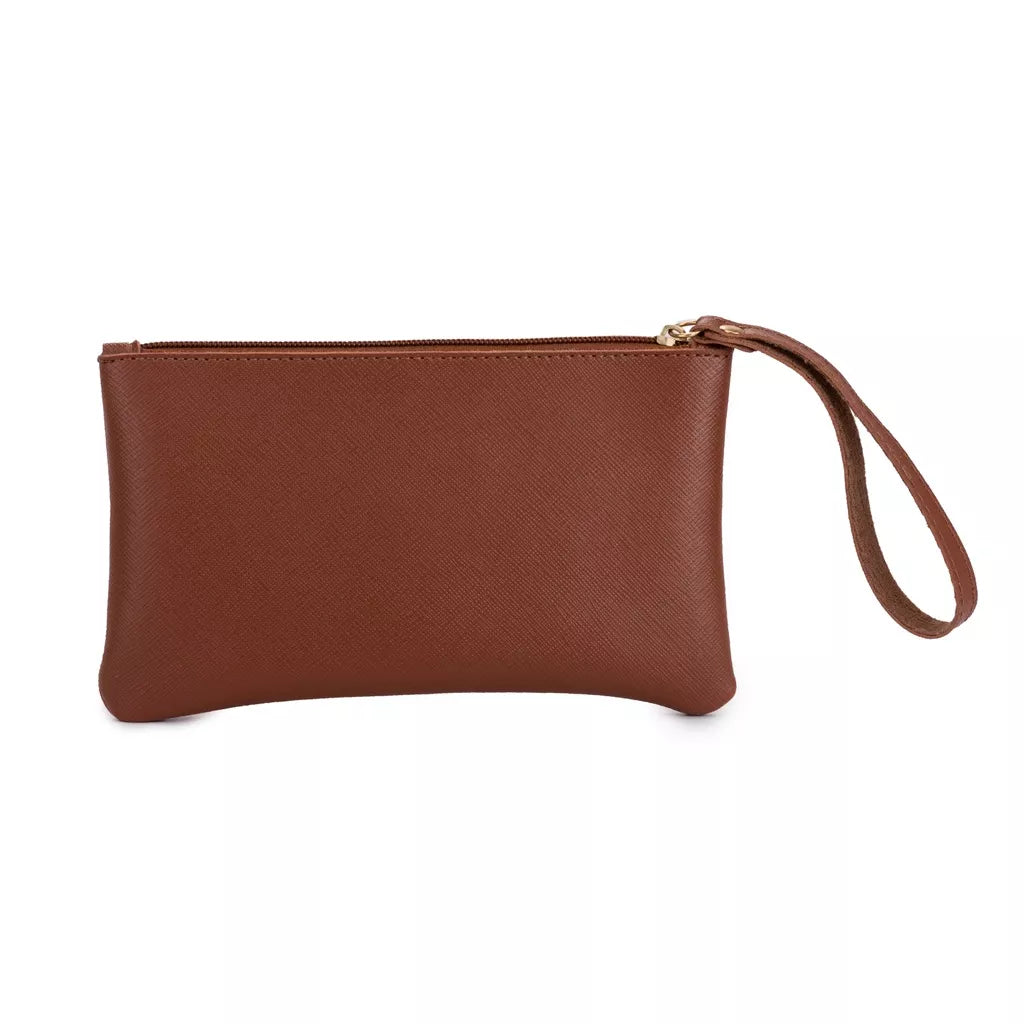 Kit Bolsa Feminina Bolsa Alça Transversal e Bolsa Necessáire de Mão 2 unidades