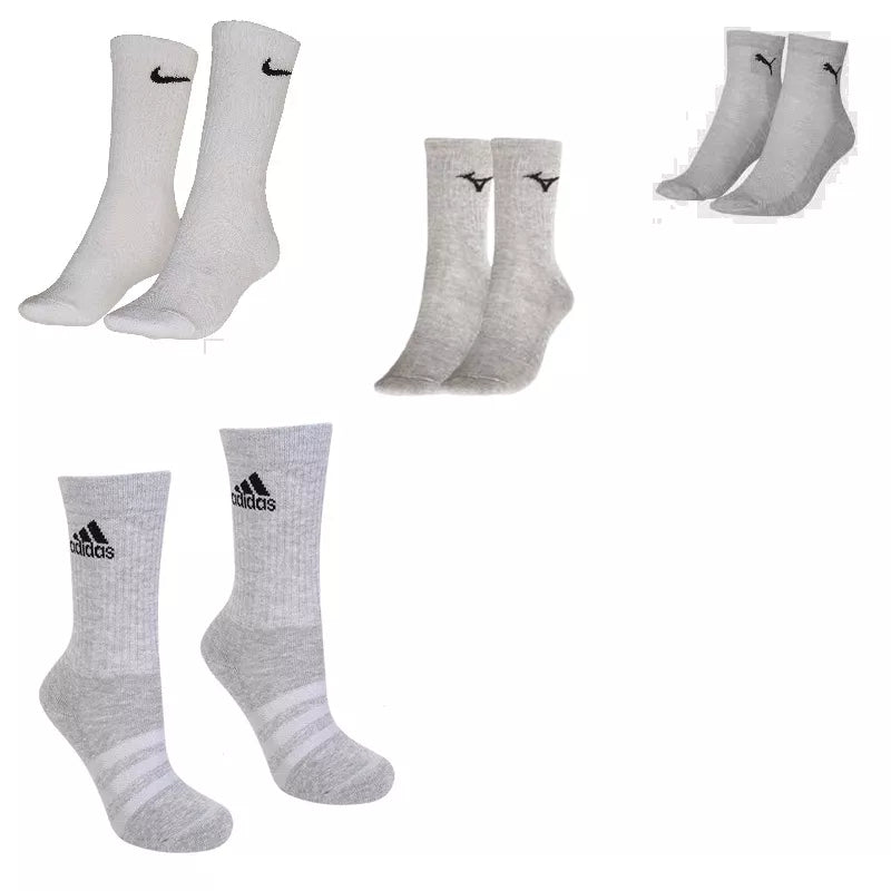 Kit 3 Pares Meias Esportivas Cano Médio Multimarcas