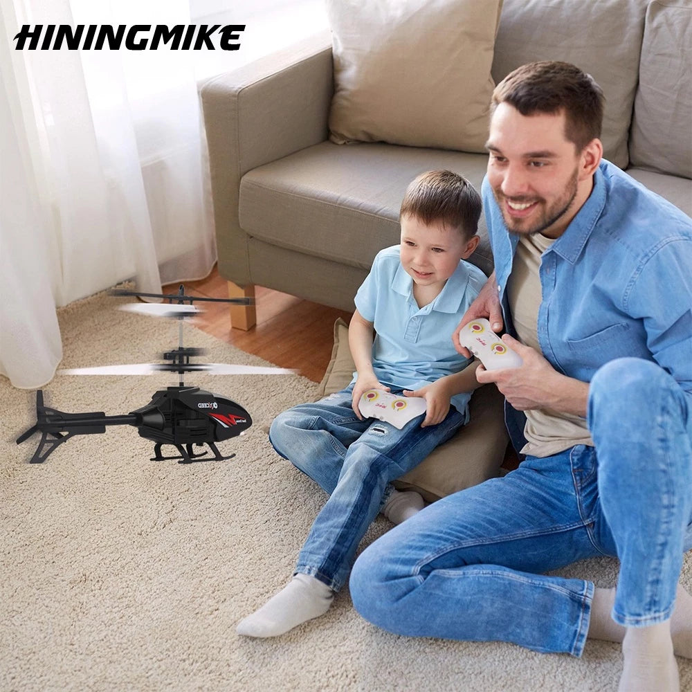 Helicóptero de Brinquedo de Controle Remoto Mini Zangão Recarregável Infravermelho De Indução