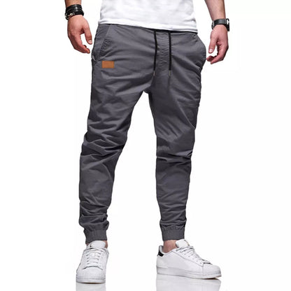 Calça Jogger Masculina Punho Lycra Elastano Bege