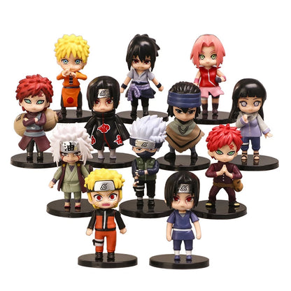 24 Estilos Uzumaki Naruto Anime Action Figure Hatake Kakashi Q Versão Modelo Estátua Colecionável Presentes De Brinquedos