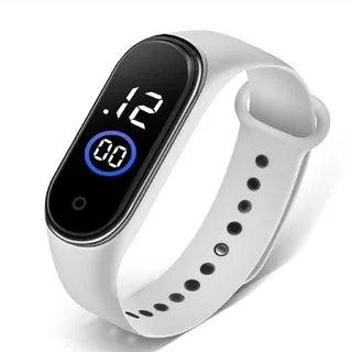 LED Relógio M4 Pulseira  digital  Esportivo A prova água feminino masculino