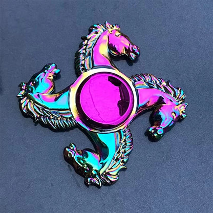 Novo Colorful Fit Spinner Zinc Alloy Decompression Toy Finger Metal Spinner Relieving Stress Effect