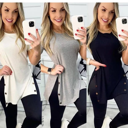 Vest Legging Feminina Tecido Canelado com Elastano