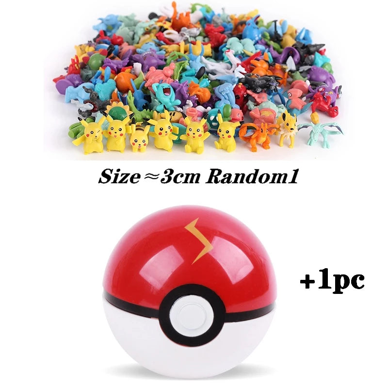 7 cm multicolorido pokémon bola pokémon de alta qualidade brinquedo figura 2-3 cm para crianças presente de aniversário