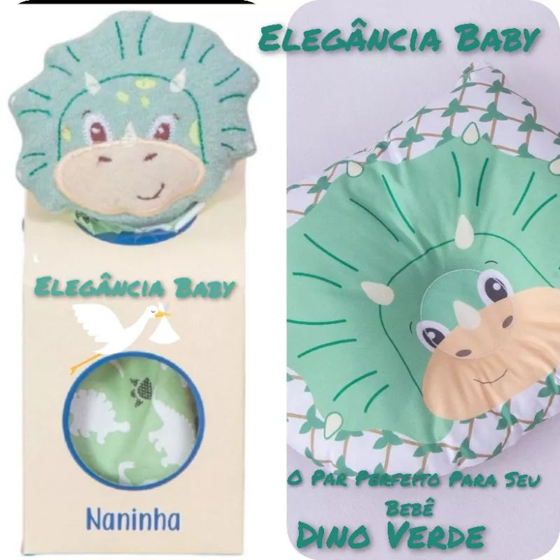 Naninha  Para Bebê E Travesseirinho Anatômico - Apoio De Cabeça
