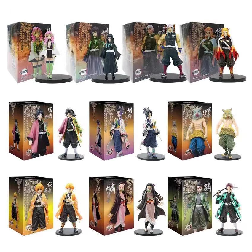 Action figure demon slayer /Boneco Demon Slayer PVC Com Caixa Boneco De Ação kimetsu no yaiba boneco Kamado Tanjirou Vários Personagens bonecos demon slayer tanjiro action figure/nezuko figure/Zenitsu Action figure/demon slayer figure/Action figure anime