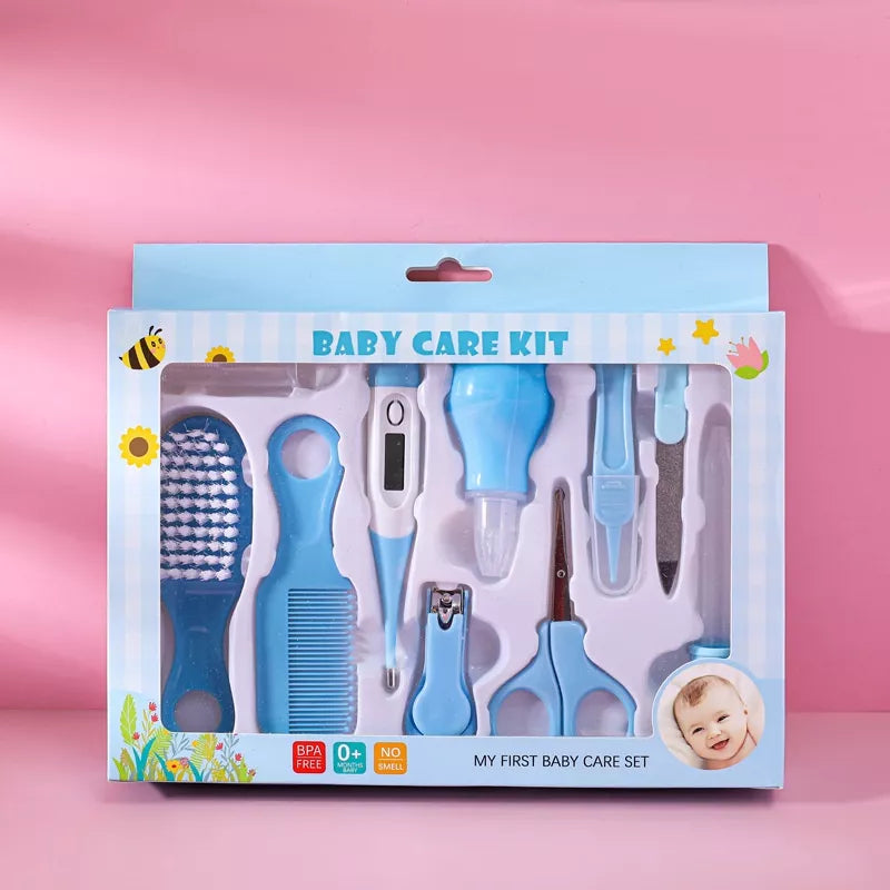 6/10 Pcs/Conjunto Recém Nascido Kit De Cuidados Com A Saúde Do Bebê Acessórios Cortador De Unha Escova De Tesoura