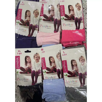 Meia Calça Infantil Cores Preto e Branco e colorido 1-12 ano