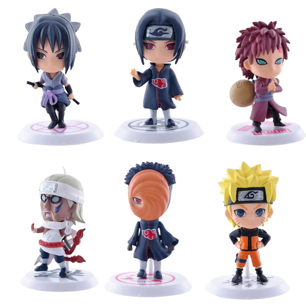 24 Estilos Uzumaki Naruto Anime Action Figure Hatake Kakashi Q Versão Modelo Estátua Colecionável Presentes De Brinquedos