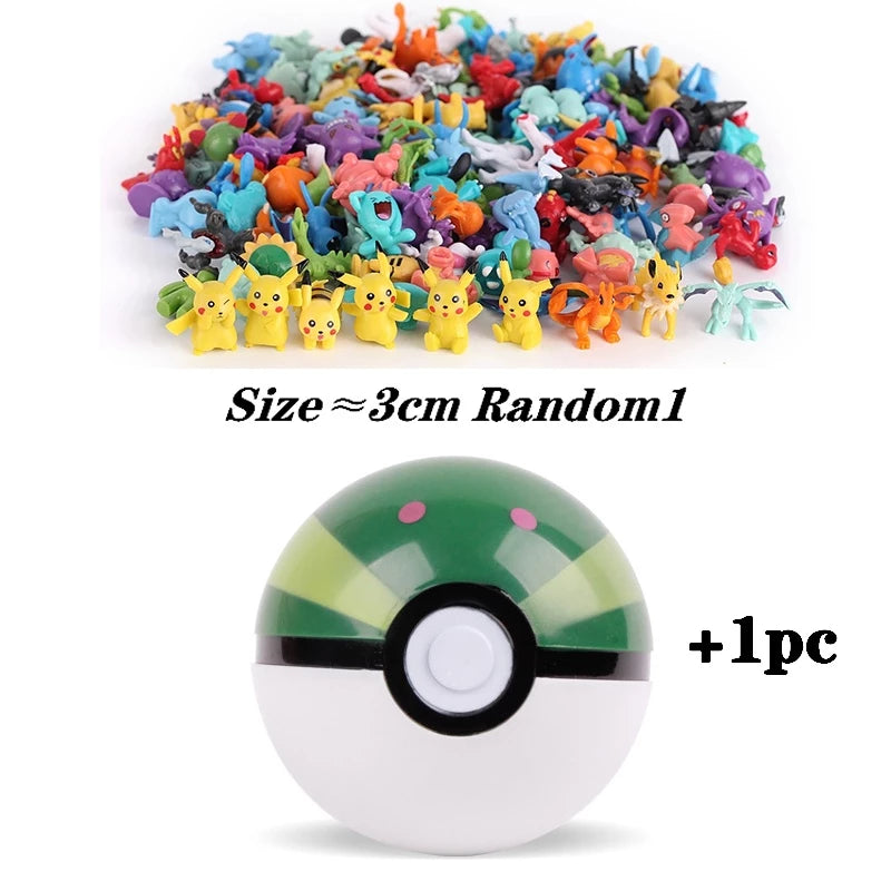 7 cm multicolorido pokémon bola pokémon de alta qualidade brinquedo figura 2-3 cm para crianças presente de aniversário
