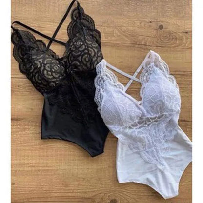 Body de Renda Blogueirinha Decote V