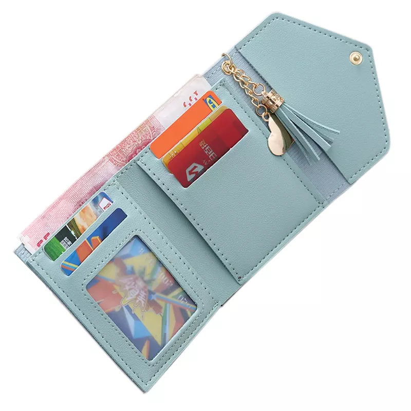 Carteira Feminina Com Franjas/Bolsa Porta-Cartões/Bolsa De Mão/Porta-Cartões