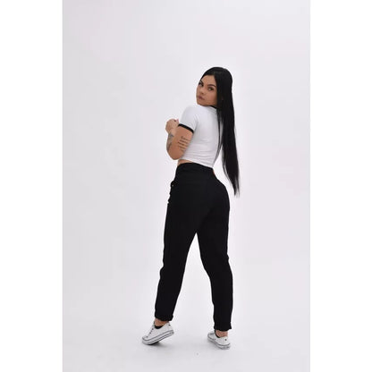 Calça mom jeans estilosa 100% algodão