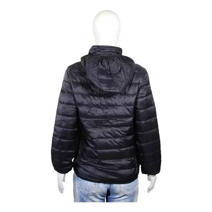 Jaqueta nylon feminina impermeável capuz removível pronta entrega